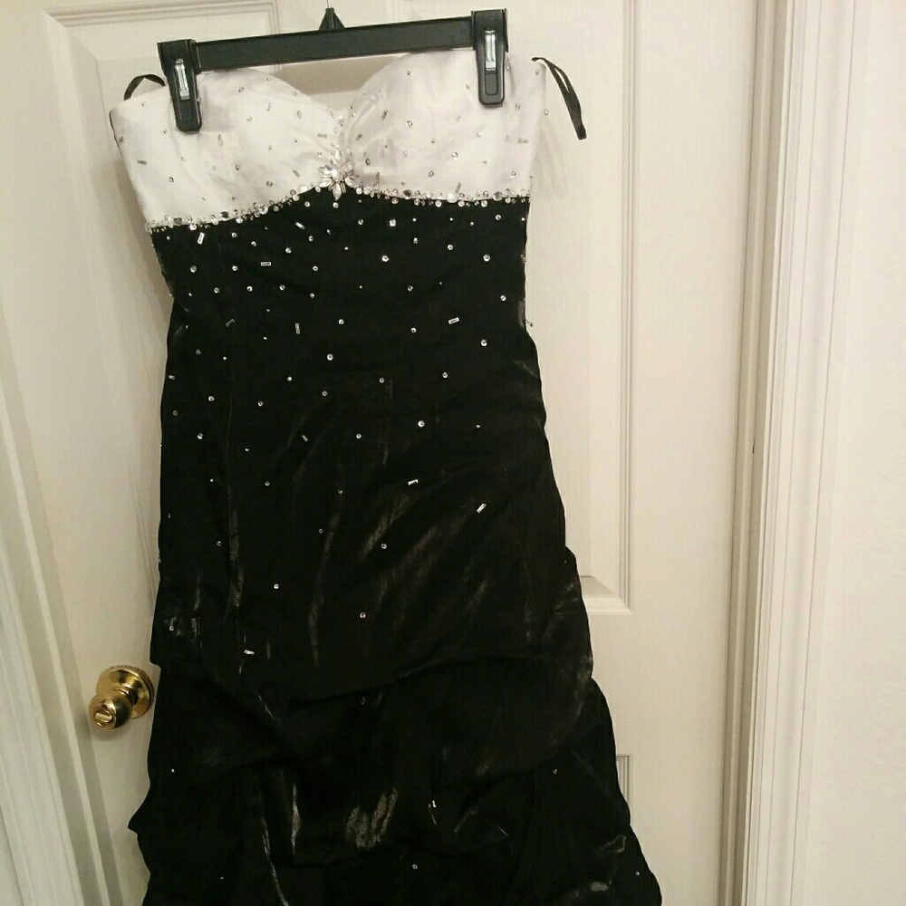 Ball gown with rhinestones